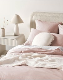 Aura Home - Evie Stonewash Organic Cotton European Pillowcase