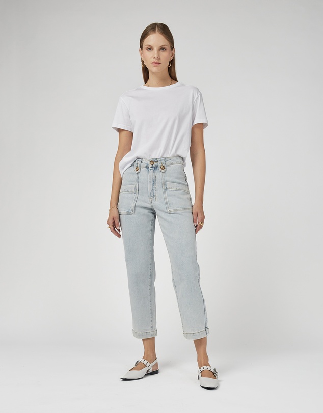 DRICOPER DENIM - Stella Stretch High Waisted Denim Trousers
