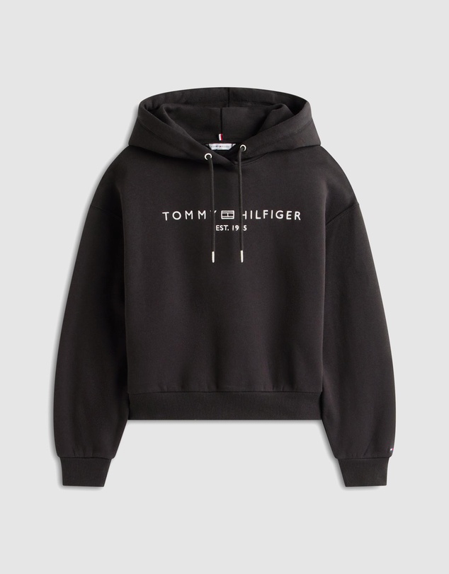 Tommy Hilfiger - Flex Fleece Logo Embroidery Relaxed Hoody