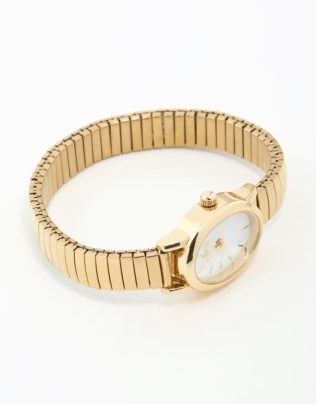 Lovisa - Gold Mini Oval Stretch Watch