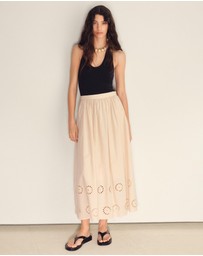 M.N.G - Pipo Embroidered Long Skirt