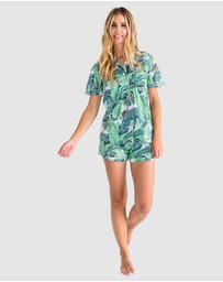 Sant And Abel - Women's Martinique® Green Banana Leaf Short PJ Set