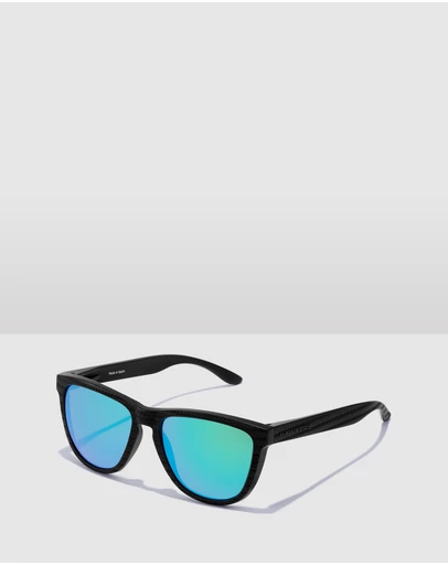 Hawkers Co - HAWKERS Polarized Black Green One Raw Sunglasses for Men and Women UV400