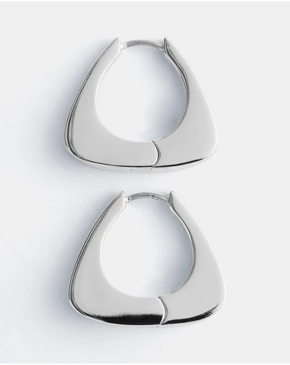 & Other Stories - Chunky Triangle Hoop Earrings