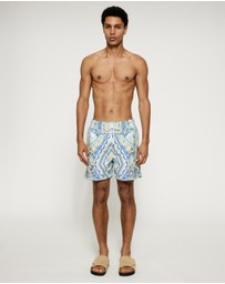 Camilla - Mid Length Boardshort With Elastic Waist