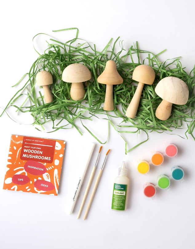 Journey Of Something - Paint Your Own Wooden Mushrooms