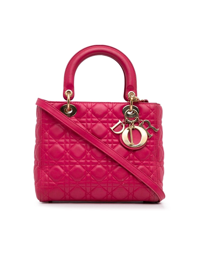 Pre-Loved by Azura Reborn - Pre-Loved Medium Lambskin Cannage Lady Dior