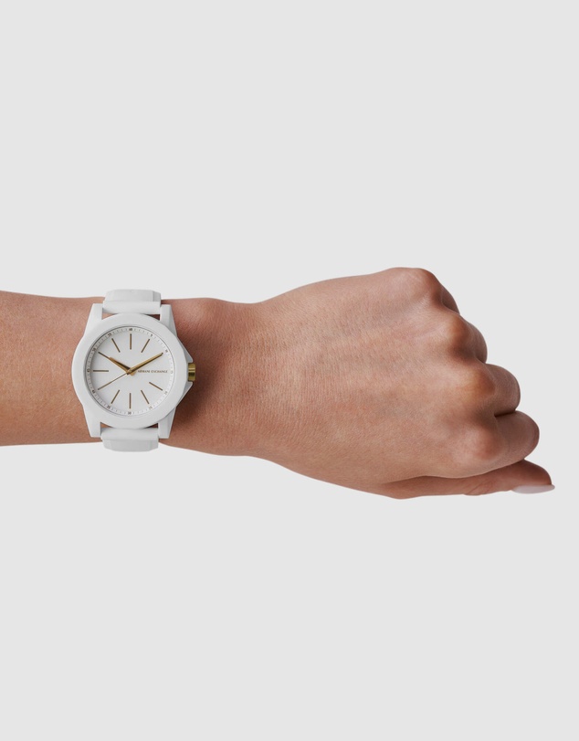 Armani Exchange - White Analogue Watch Set