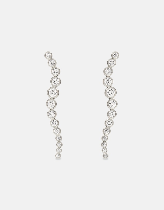SAINT VALENTINE - Crescendo Drop Earrings - Silver