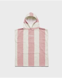 Crywolf - HOODED TOWEL Blush Stripe