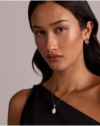 Michael Hill - Two-Row Cultured Freshwater Baroque Pearl Pendant in Sterling Silver