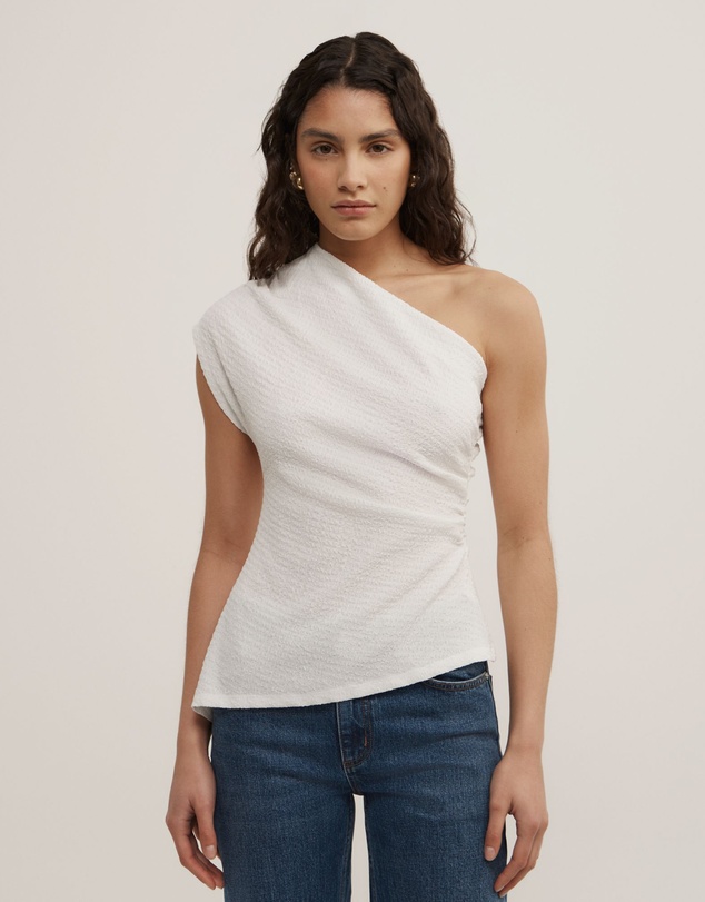 Witchery - One Shoulder Textured Top