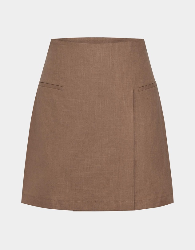Forcast - Nia Mini Linen Skirt