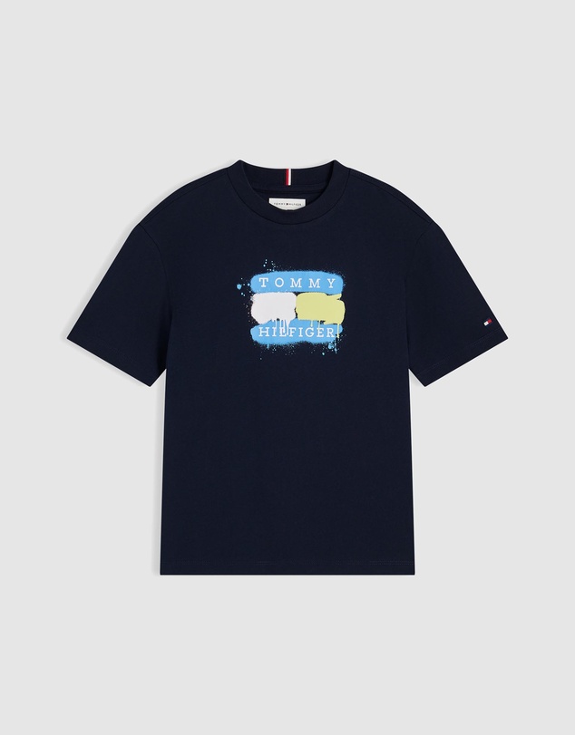 Tommy Hilfiger - Flag Graffiti T-Shirt - Teens
