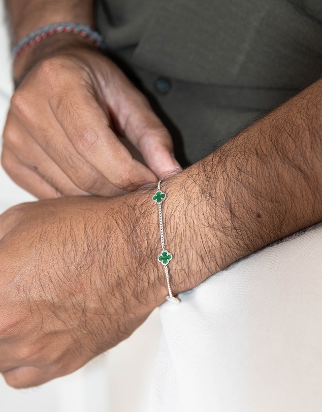 Kuzzoi - ICONIC EXCLUSIVE - Cloverleaf Bracelet in 925 Sterling Silver