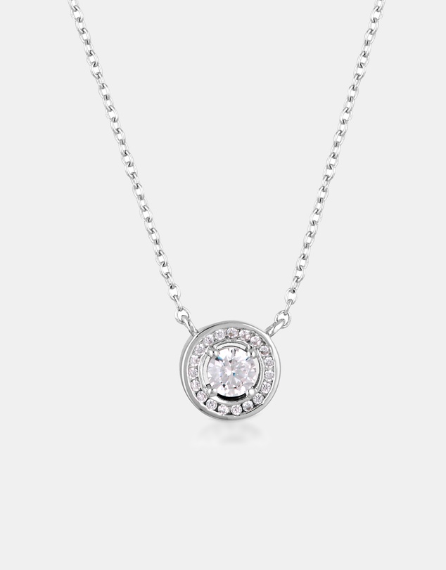 Georgini - Milestone Cubic Zirconia Silver Halo Pendant