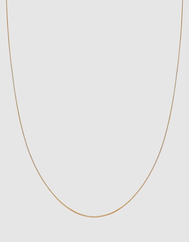Kuzzoi - ICONIC EXCLUSIVE - Classic Box Chain Necklace in Gold-Plated 925 Sterling Silver