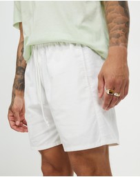 Surrounded By Ghosts - The Andradite Linen Drawstring Shorts