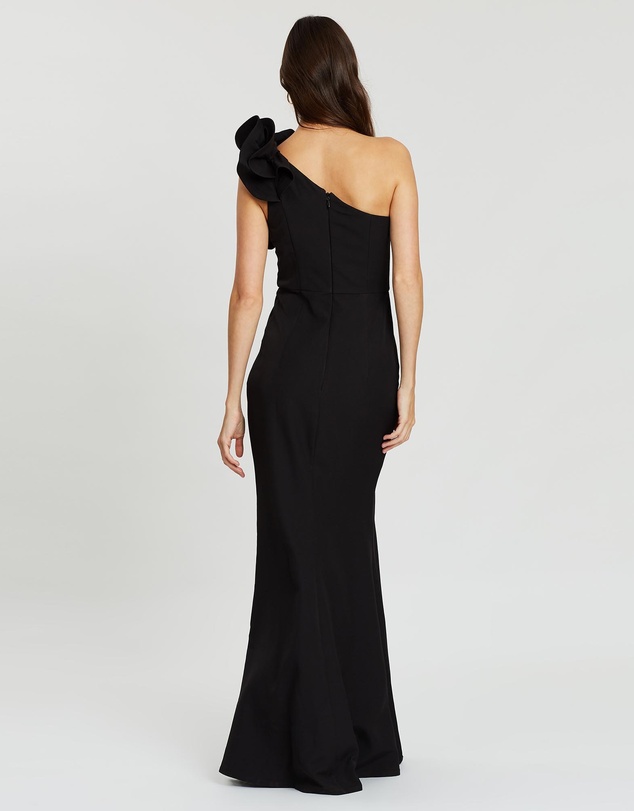 Bariano - Sue Frill Shoulder Gown
