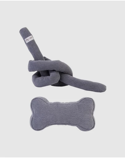Lilly + Dash - Dog Toy Set - Charcoal