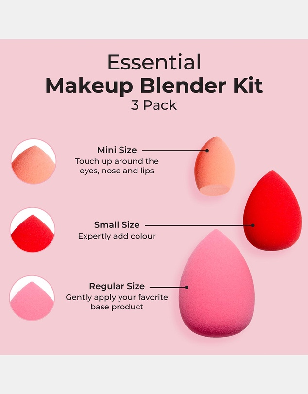 MCoBeauty - Essential Makeup Blender Sponge 3 Pack