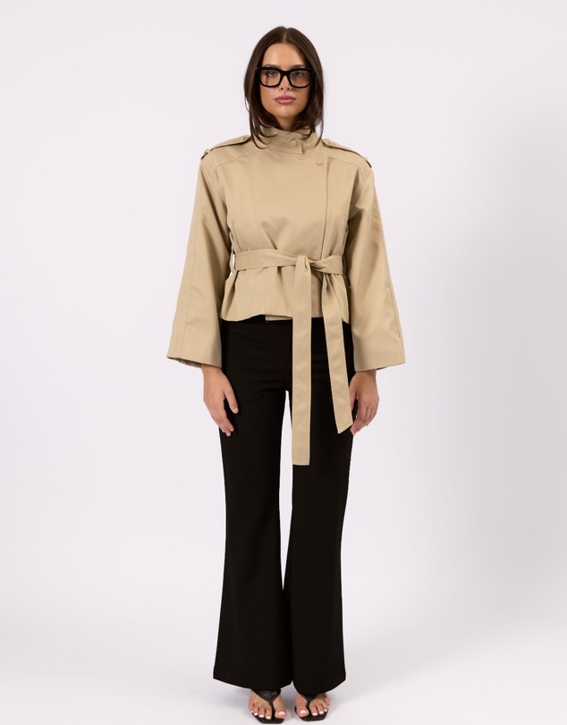 Style Addict - Cropped Trench