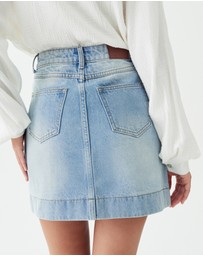 The Fated - Asha Denim Mini Skirt
