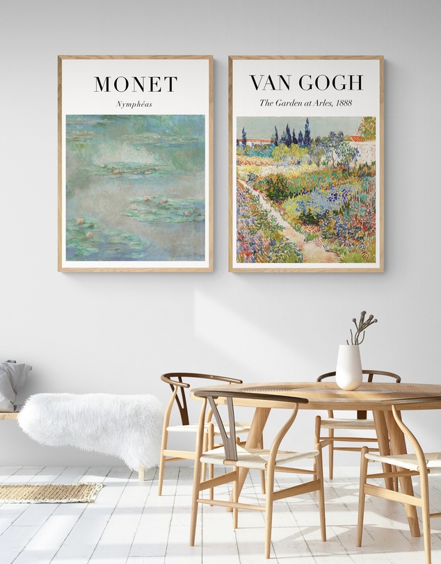 Inka Arthouse - Monet x Van Gogh Set of 2 Art Prints