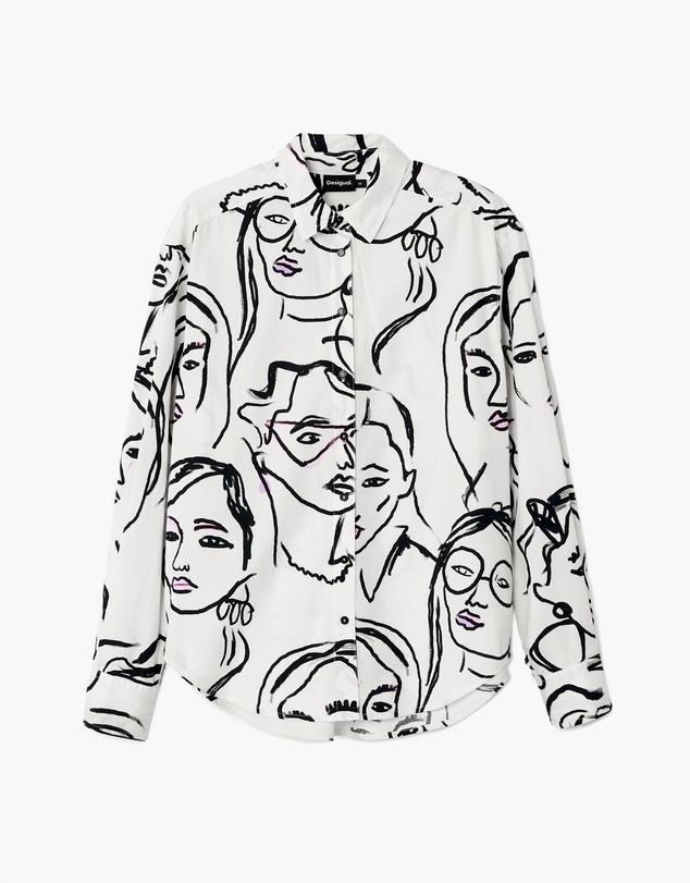 Desigual - Face print shirt