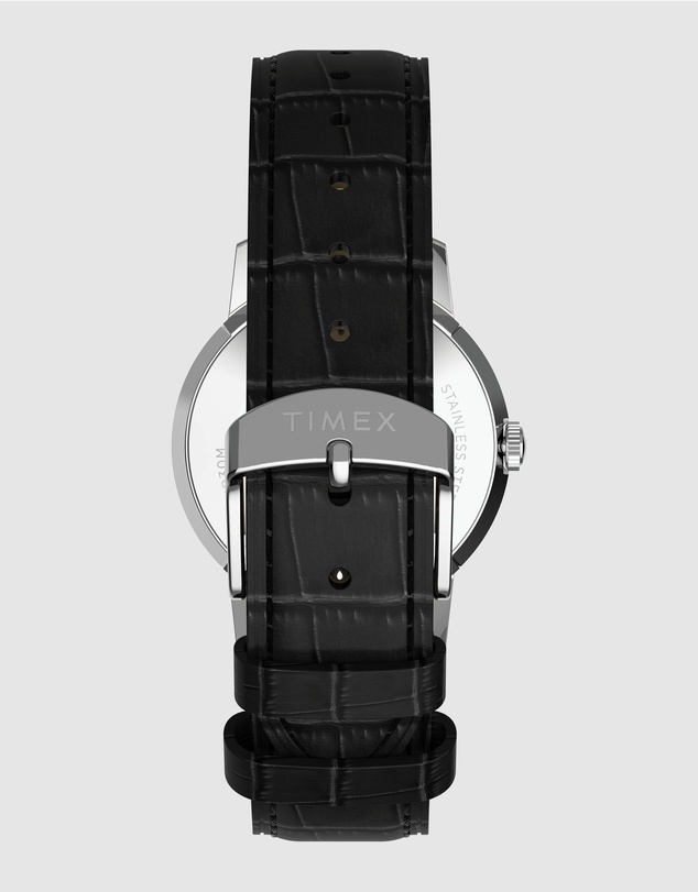 TIMEX - Marlin® Quartz 34mm Leather Strap Watch