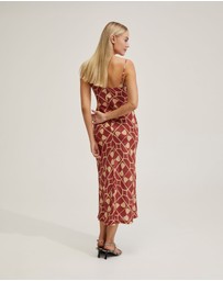 Oxford - Loren Geo Print Slip Dress