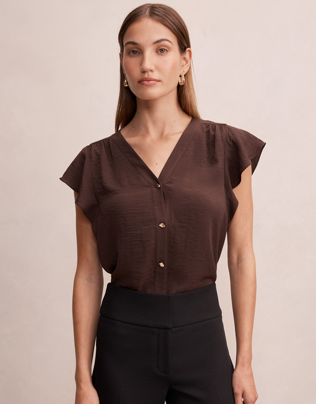 Forever New - Cecilia Flutter Sleeves Blouse