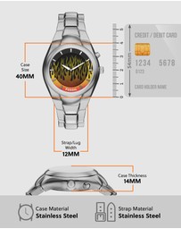 Fossil - Archival Big Tic Silver Tone Analogue-Digital Watch