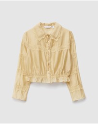 & Other Stories - Long Sleeve Lace Blouse