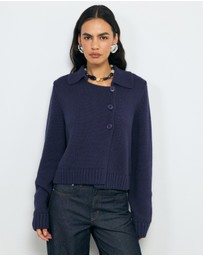 AERE - Miya Cotton Wool Cardigan