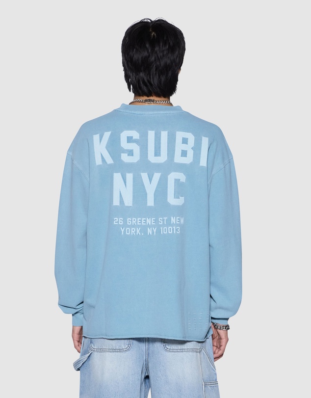 Ksubi - K-Lock Ekcess LS Tee Summer Blue