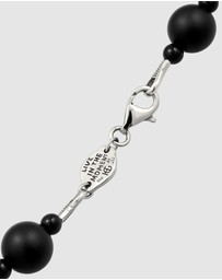 Haze & Glory - ICONIC EXCLUSIVE - Necklace Men Onyx Beads 925 Sterling Silver