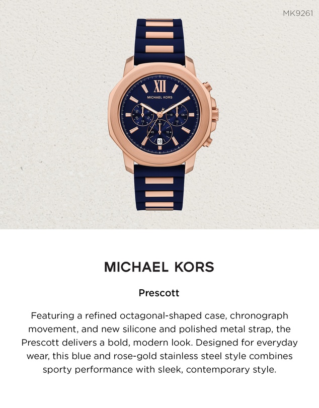 Michael Kors - Prescott Blue Chronograph Watch