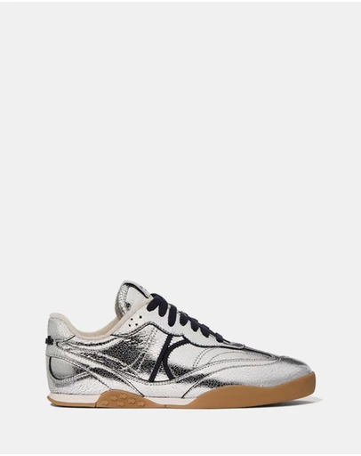 Kate Spade - KS Drift Metallic Crackled Leather Sneakers