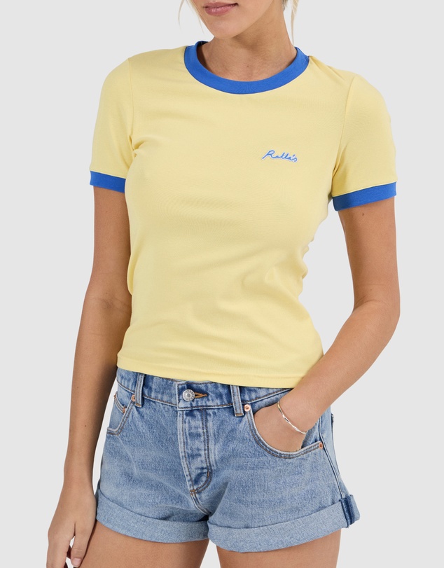 Rolla's - Script Ringer Tee