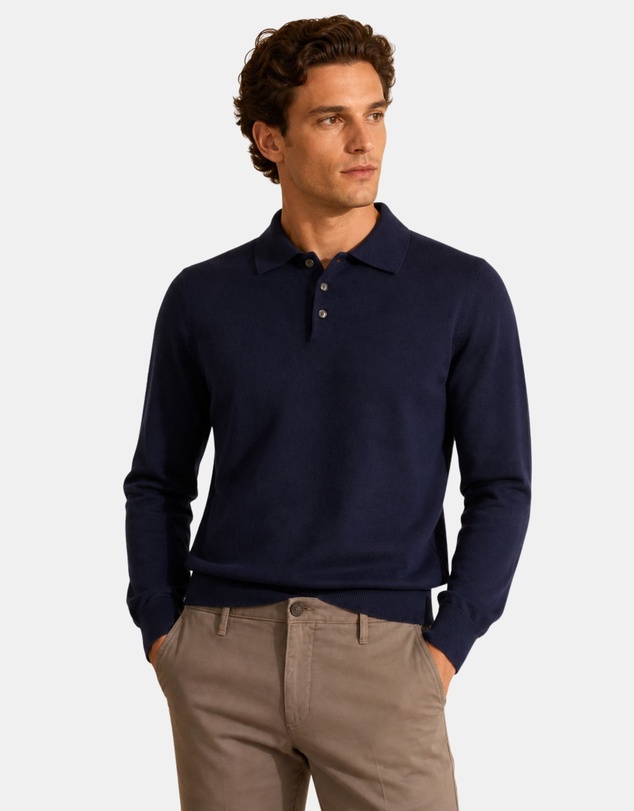 Henry Bucks - Henry Sartorial Merino Wool Button Front Knit