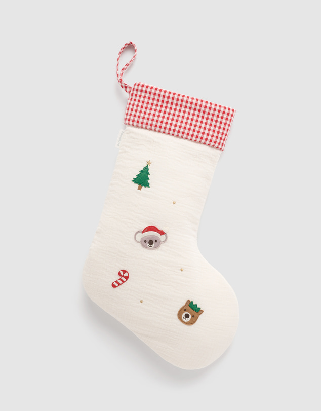 Purebaby - Embroidered Christmas Stocking-Kids-Babies