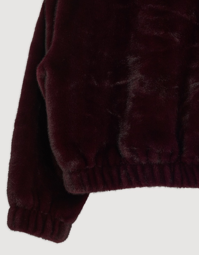 Revibe - Repaired Decjuba Saylor Faux Fur Bomber Jacket - AU 14