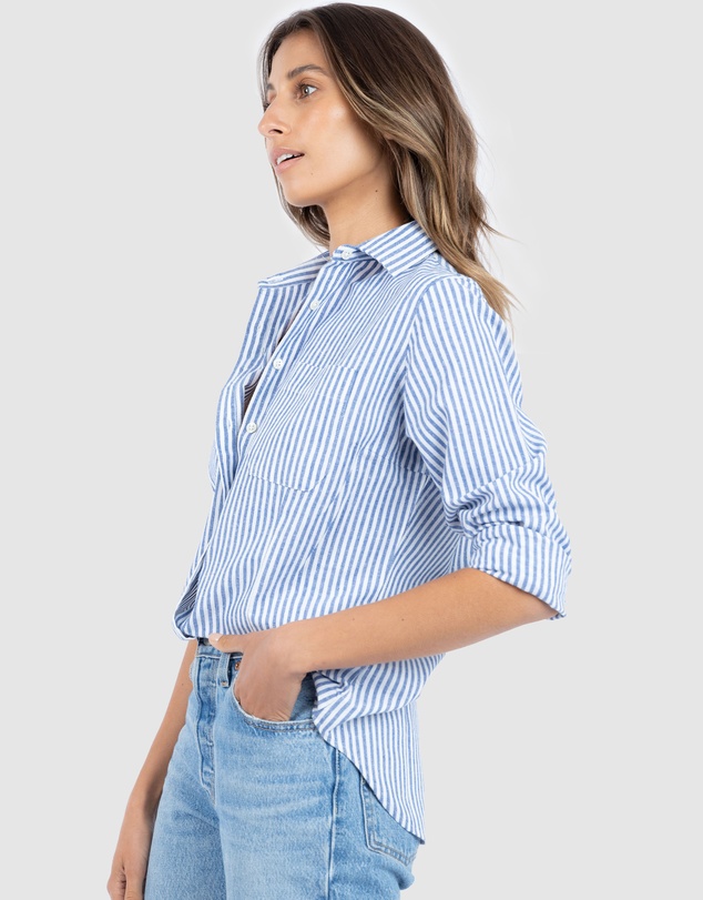 CAMIXA - Rina Striped Linen Shirt