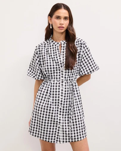 The Fated - Gina Gingham Mini Dress