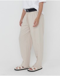 ALEXANDRA - Noir Pants Stone