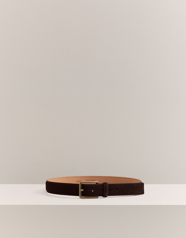 Trenery - Mica Suede Belt in Coffee Bean