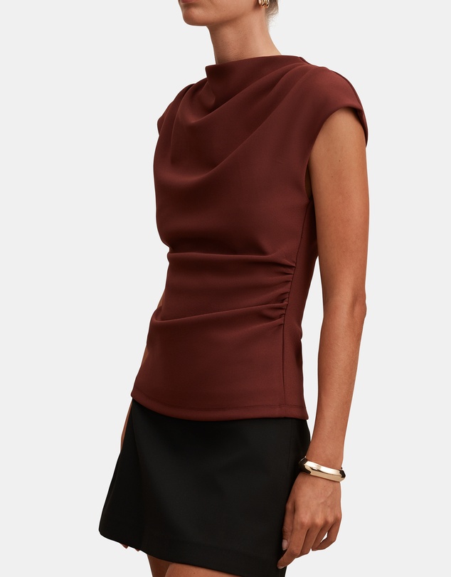 Forever New - Leenah Grown On Neck Crepe Top