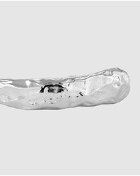 Kuzzoi - ICONIC EXCLUSIVE - Bracelet Male Bangle Structured 925 Sterling Silver