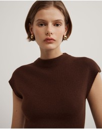 Witchery - High Neck Knit T-shirt